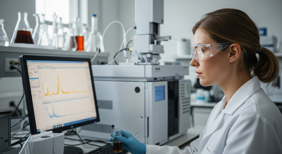 Gas Chromatography-Mass Spectrometry (GC-MS) for Organic Compound Analysis in Soil