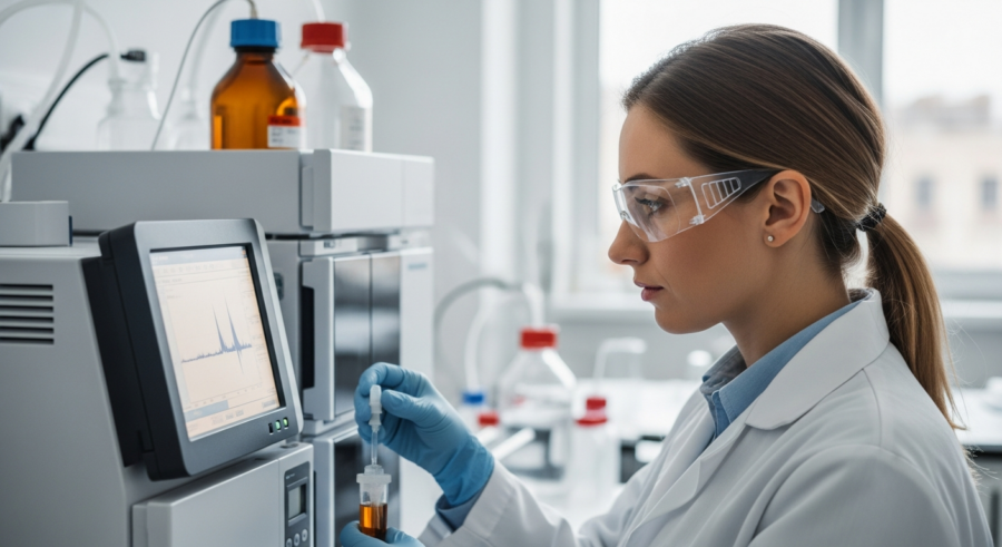 High-Performance Liquid Chromatography (HPLC) for Analyzing Polar Compounds in Soil