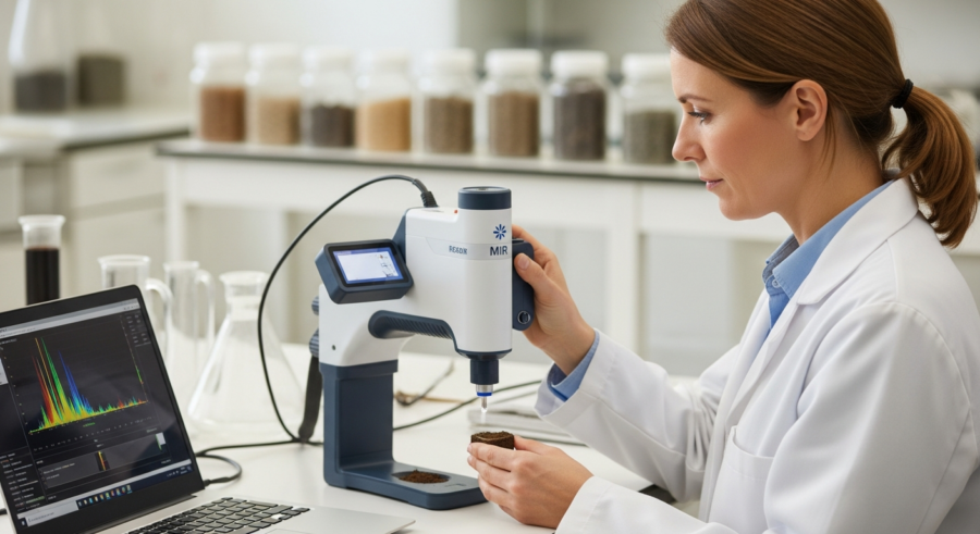 Using Mid-Infrared (MIR) Spectroscopy for Detailed Soil Composition Analysis