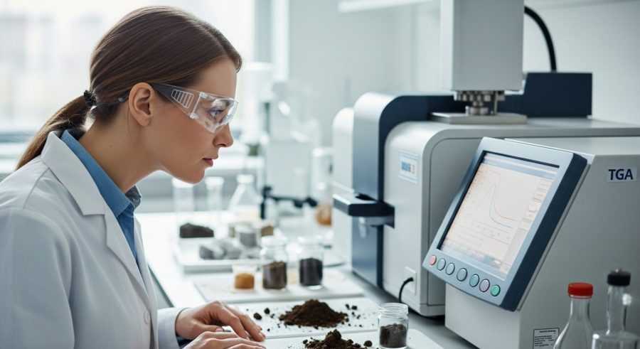 Thermogravimetric Analysis (TGA) for Soil Composition and Stability