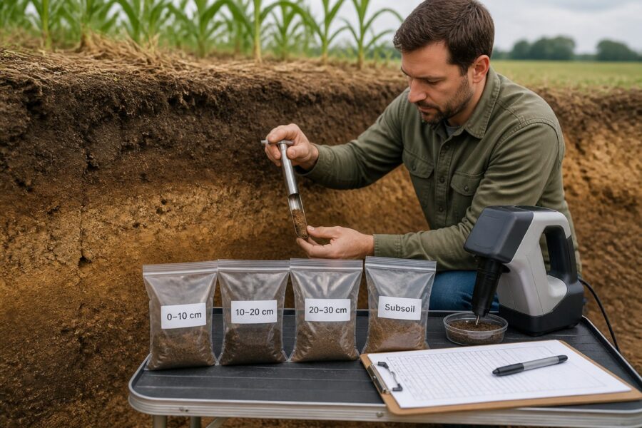 Depth-Stratified Soil Sampling for Spectroscopy: Getting the Right Profile
