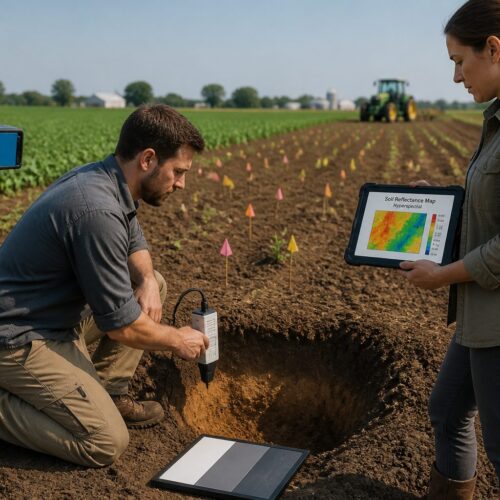 Hyperspectral Imaging for High-Resolution Soil Mapping at Field Scale