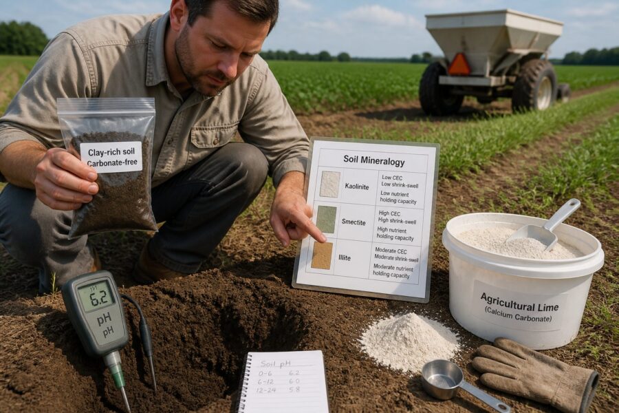 How Soil Mineralogy Guides Lime Application for pH Correction