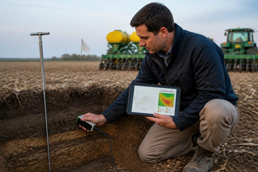 Identifying Compaction Zones with Soil Spectroscopy Before Planting