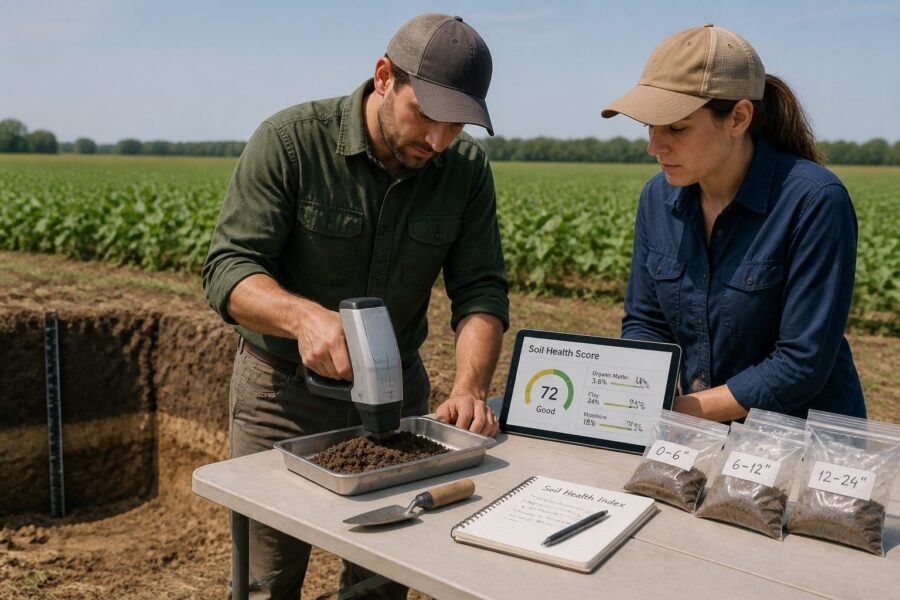 Spectroscopy-Based Soil Health Scoring: Building Indices Farmers Can Use