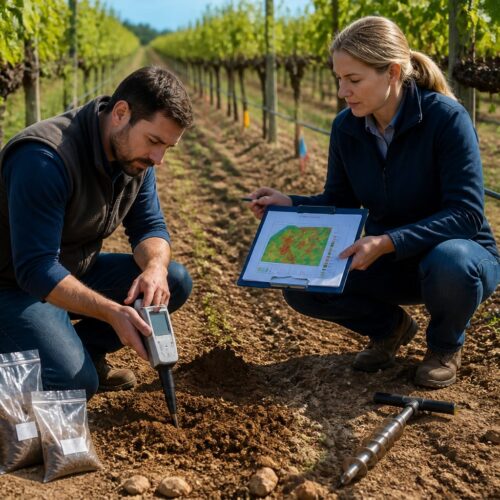 Soil Spectroscopy for Vineyard Management: Mapping Variability Across Rows