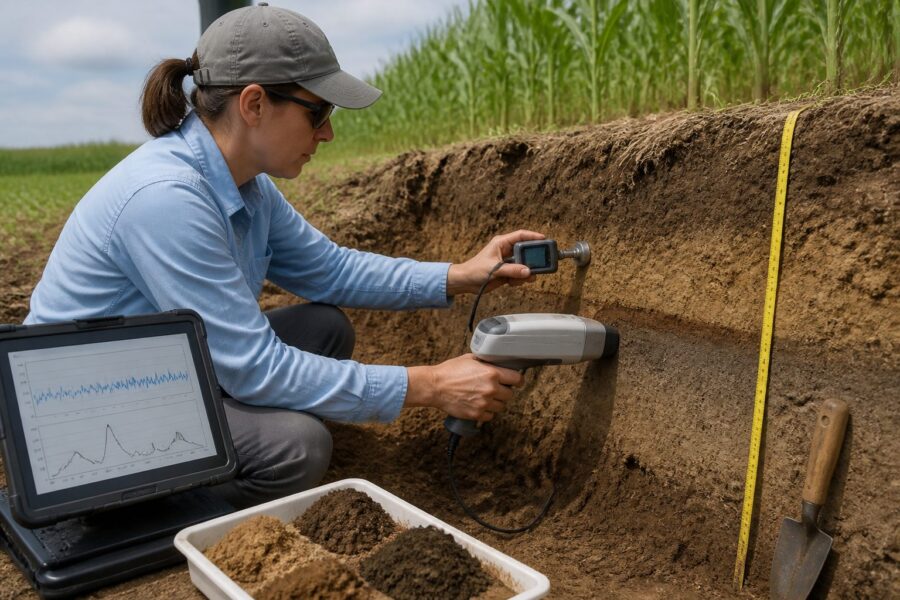 Acoustic Sensing Combined With Soil Spectroscopy: Detecting Compaction Layers Without Probes