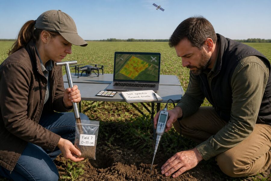 Satellite-Derived Soil Spectral Indices: Bridging Earth Observation and Ground-Truth Measurements
