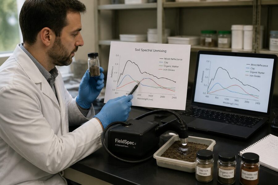 Soil Spectral Unmixing: Decomposing Mixed Reflectance Into Constituent Soil Components