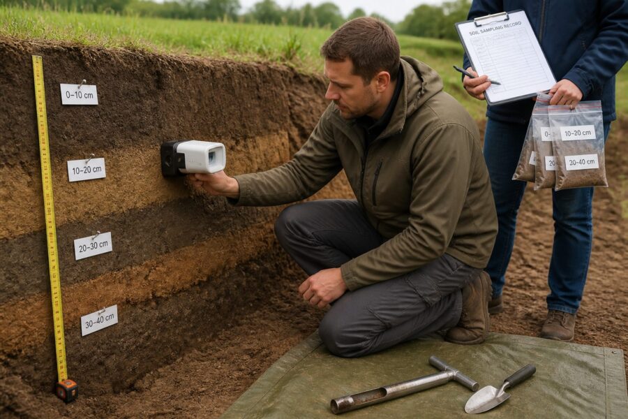 Soil Spectroscopy at Multiple Depth Increments: Stratified Sampling Protocols for Vertical Profiling