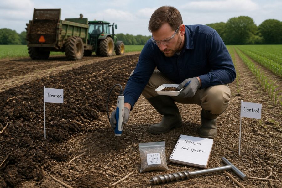 Using Soil Spectroscopy to Monitor Nitrogen Cycling After Manure Application