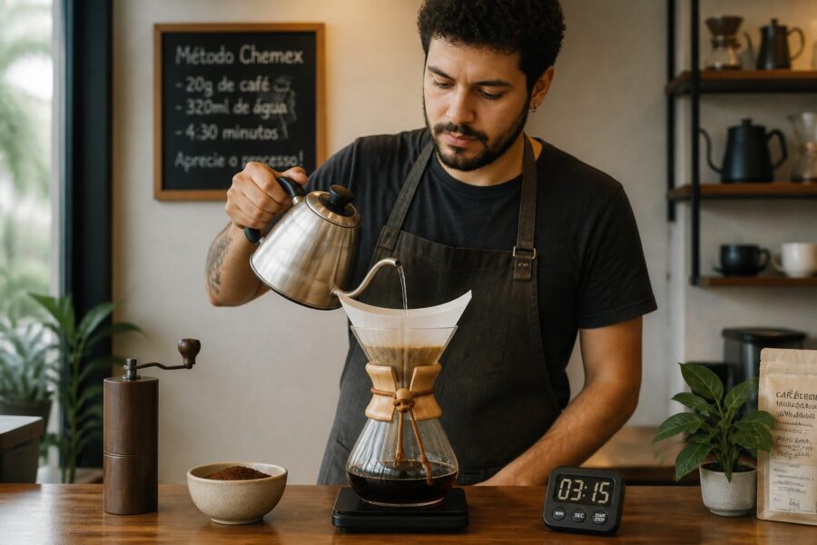 O Guia Completo para Preparar Café na Chemex: Elegância e Pura Extração