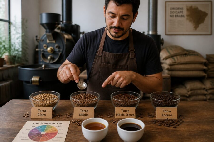 Tudo Sobre a Torra de Grãos de Café: Do Claro ao Escuro e Seus Sabores