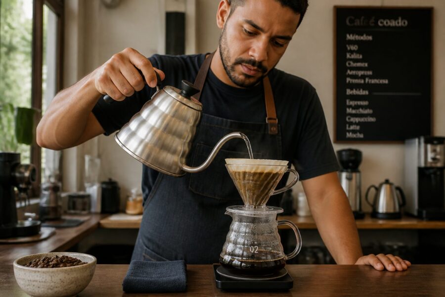 Chaleira Bico de Ganso: Por Que Ela é Indispensável para o Café Coado Perfeito
