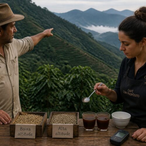 A Altitude e o Grão de Café: Como a Montanha Modela o Sabor da Sua Bebida