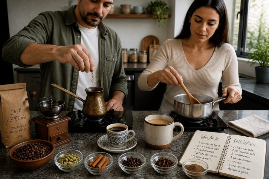 Café com Especiarias: Receitas de Café Árabe e Indiano para Variar sua Rotina