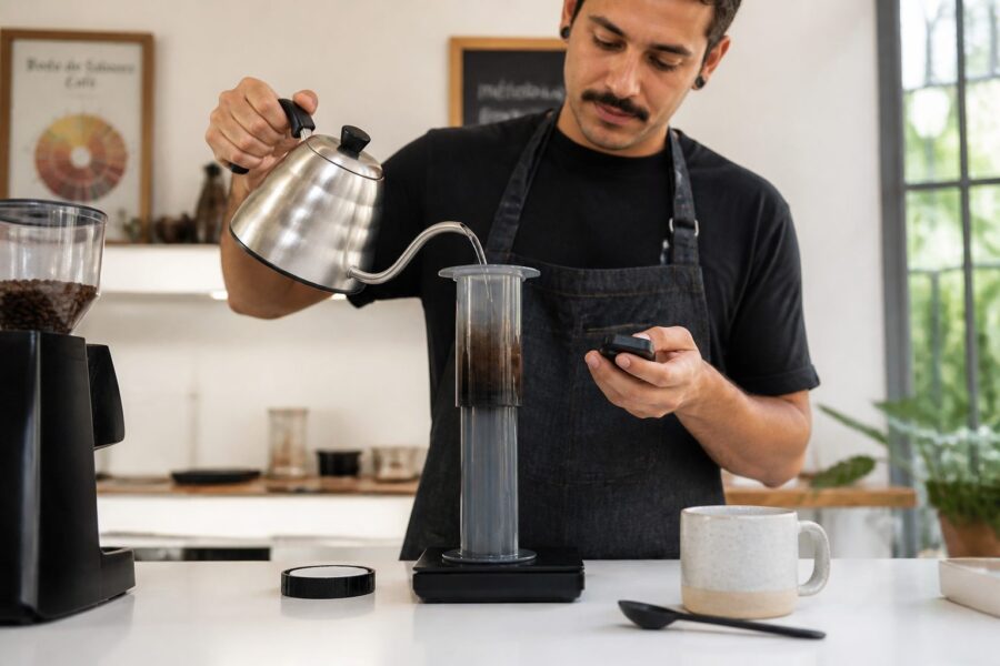 Método Invertido na Aeropress: Como Funciona e Quando Usar