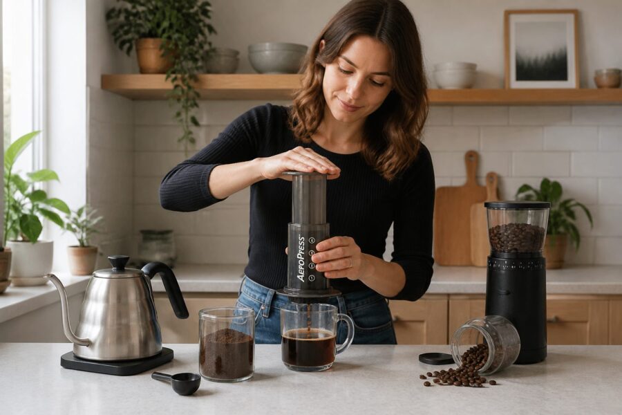 AeroPress Brewing Basics: Using the Plunger Brewer