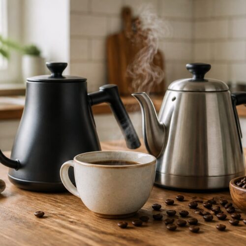 Coffee Kettle Spouts: Gooseneck and Standard Designs Compared