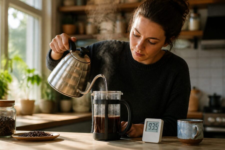 How Water Temperature Affects a Home-Brewed Cup of Coffee